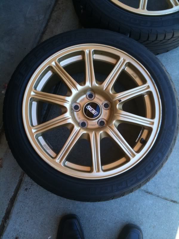 2005 sti gold bbs wheels